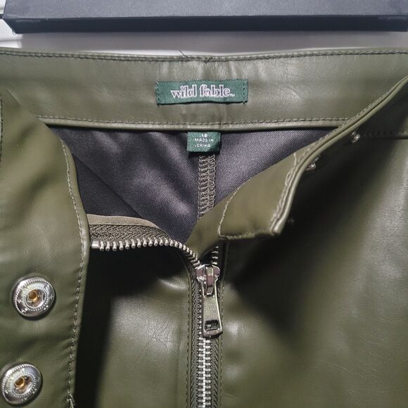 Wild Fable Faux Leather Mini Skirt, Women's Size 18 NWOT - Picture 3 of 4